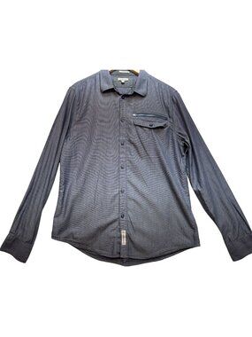 Calvin Klein Jeans Men's Modern Fit Button Down Shirt Long Sleeve Size L Gray